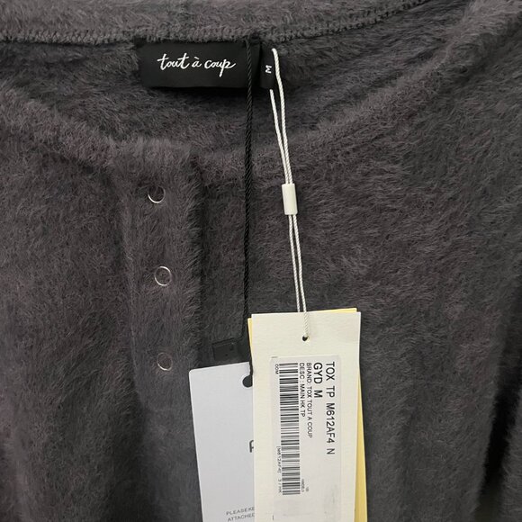 Tout a Coup Hooded Fleece Jumper (Dark Grey, size M) - Picture 5 of 5